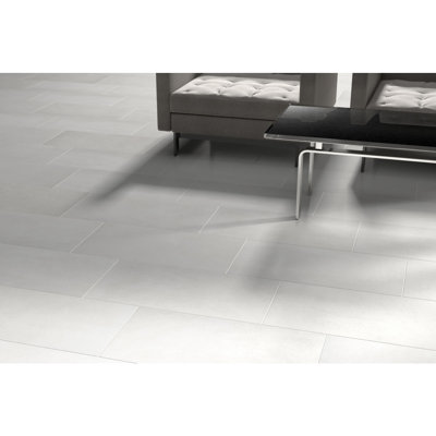 Bb Concrete Gray 12 in. x 24 in. Matte Porcelain Floor and Wall Tile (11.47 sq. ft./Case)