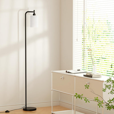 Lampadaires pour le salon - Lampe sur pied industrielle avec abat-jour en verre, lampe sur pied moderne avec ampoules à DEL