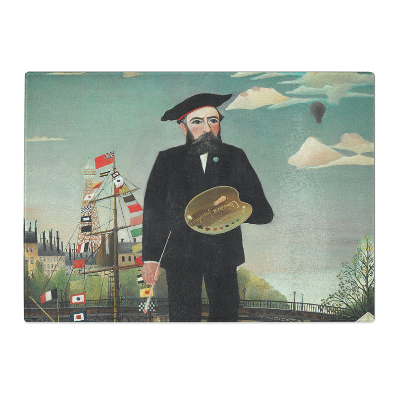 Self-Portrait by Henri Rousseau Chopping Board, 0.4cm H x 28.5cm W x 39cm L