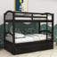 Lit superposé simple en bois avec lit gigogne et 3 tiroirs-1695442053