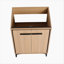Armoire de rangement de salle de bain avec portes à fermeture douce, meuble-lavabo simple