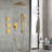 Shower System With Shower Head, Hand Shower, Slide Bar, Bodysprays, Shower Arm, Hose, Valve Trim, And Lever Handles-118580320