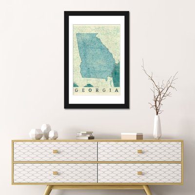 «Georgia Map», impression sur toile
