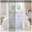 Ensemble de literie luxueux blanc métallique et doré, édredon simple en peluche avec coussin décoratif