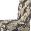 Chaise d'appoint décorative en velours bleu et beige