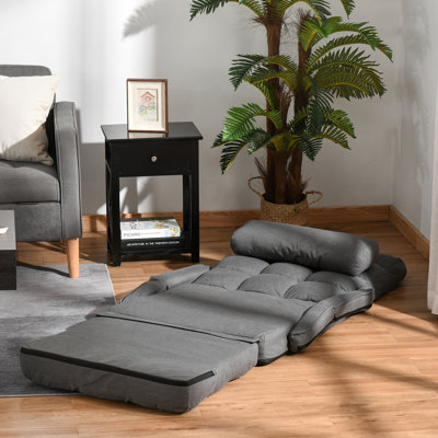 Canapé-lit convertible, fauteuil inclinable rembourré avec coussin