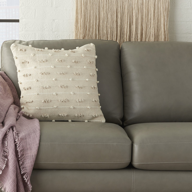 Fringed Cotton Throw Pillow