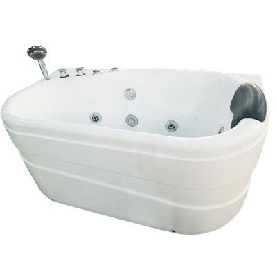 57.13'' x 29.88'' Acrylic Bathtub with Faucet