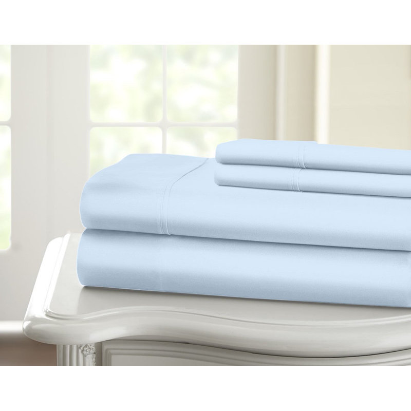 Monte Carlo Egyptian Cotton Sheet Set, Ivory, Twin XL