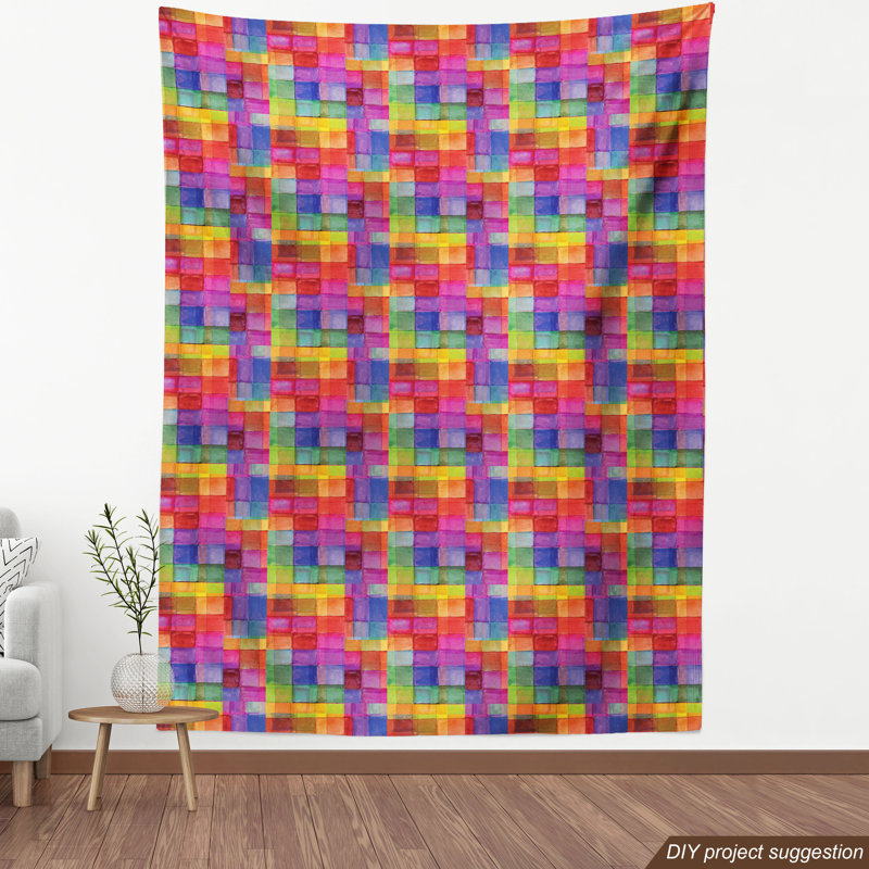 Tissu de forme carrée, H 36 po x l 58 po x P 1 po