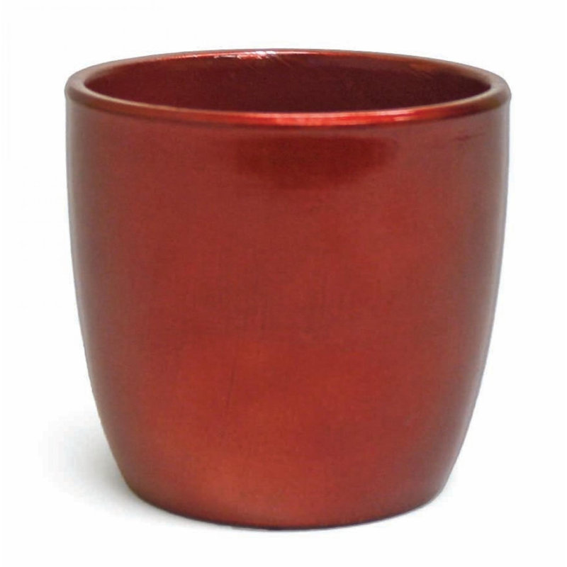 Metallic Red Planter