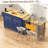 80.63" Extendable Kitchen Island With Power Outlet, 2 Storage Drawers, Open Shelves-104978498