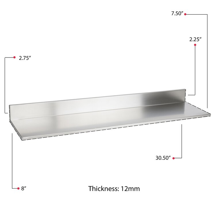 Wade Logan® Defford 2 Piece Metal Floating Shelf & Reviews