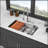 33" Undermount Kitchen Sink - 33*19 Inch Single Bowl 16 Gauge Stainless Steel Ledge Workstation Kitchen Sinks