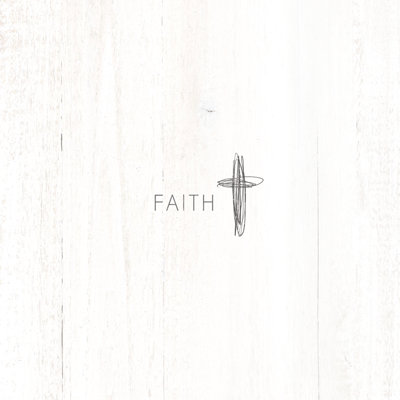 Faith Cross Drawing - Wrapped Canvas Print