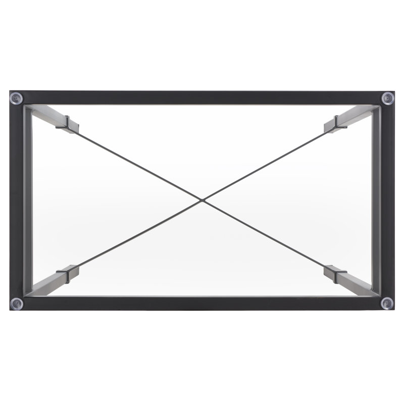 Vera Glass End Table, Black