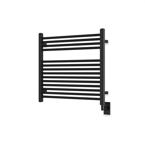 Denby Wall Mount Electric Towel Warmer, 27" H x 29.5" W x 5.19" D, Black
