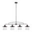 Benee 4 - Light Matte Black Kitchen Island Pendant