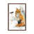 Classic Brown Wood Framed Canvas