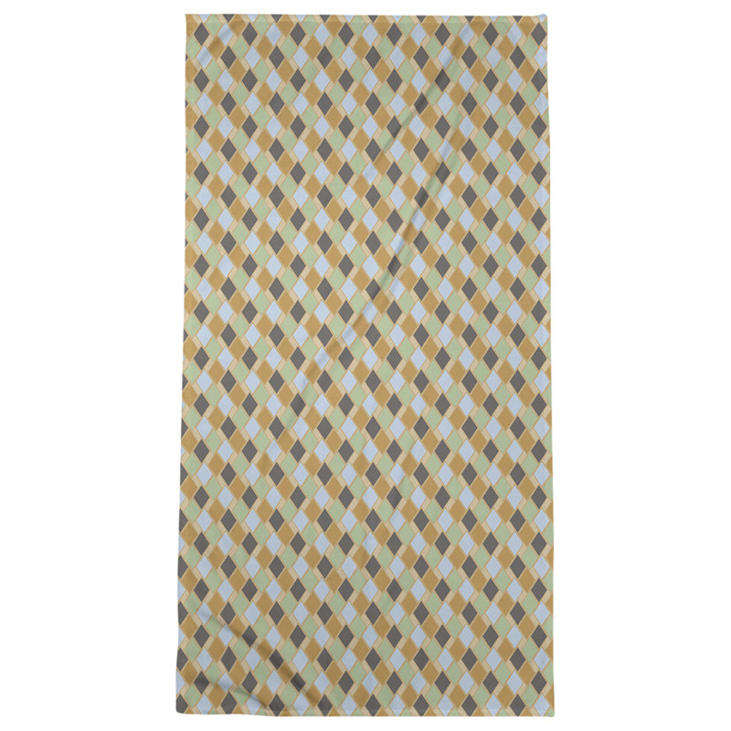 Katelyn Elizabeth Bath Towel, Orange/Black