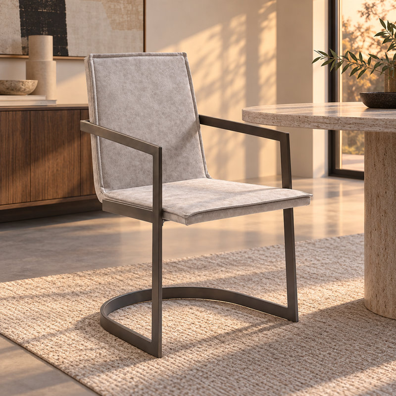 Coggin Faux Leather Upholstered Armchair
