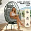 Chaises longues pivotantes de patio, rotin en acier moderne