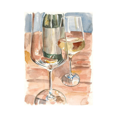 Glass Of White by Heather A. French-Roussia - Wrapped Canvas Gallery-Wrapped Canvas Giclée