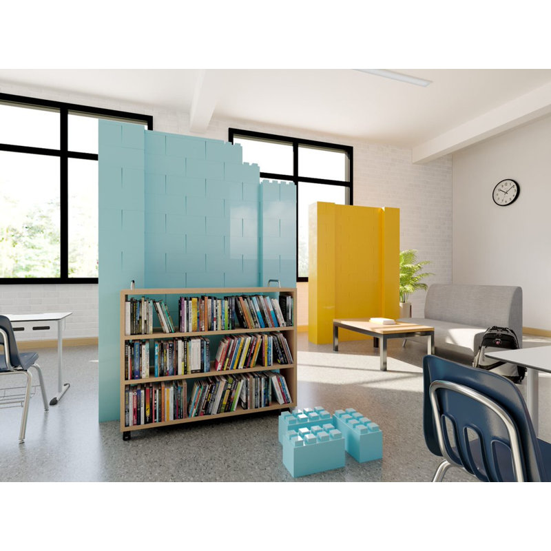 Cloison 1 panneau autoportante, H 72 po x l 60 po x P 12 po, Jaune