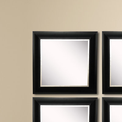 Arlinna Solid Wood Flat Wall Mirror