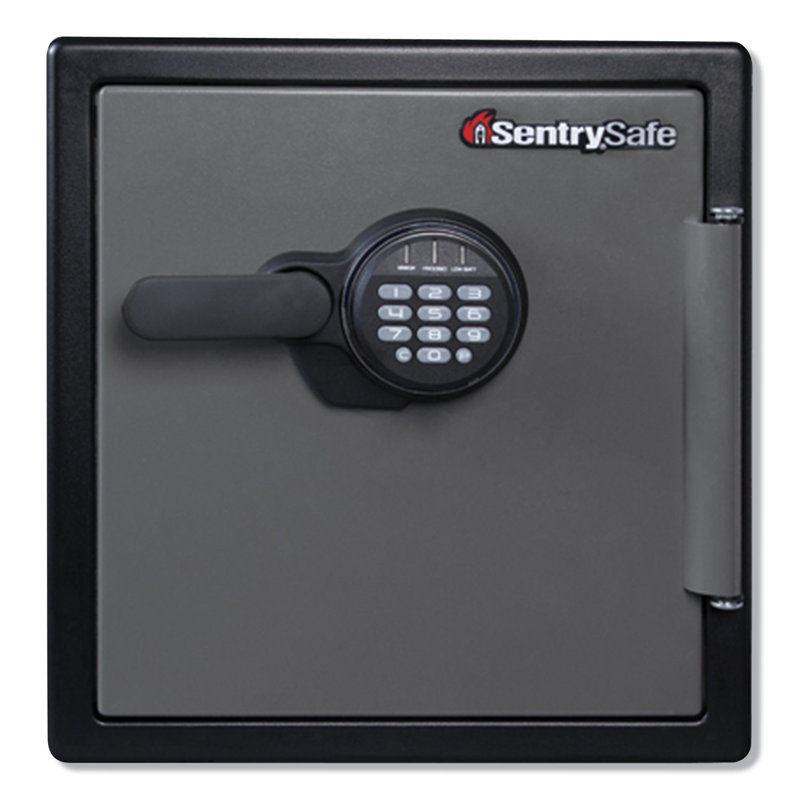 Sentry  Safe Fire-Safe With Digital Keypad Access, 1.23 Cu Ft, 16.38W X 19.38D X 17.88H, Gunmetal