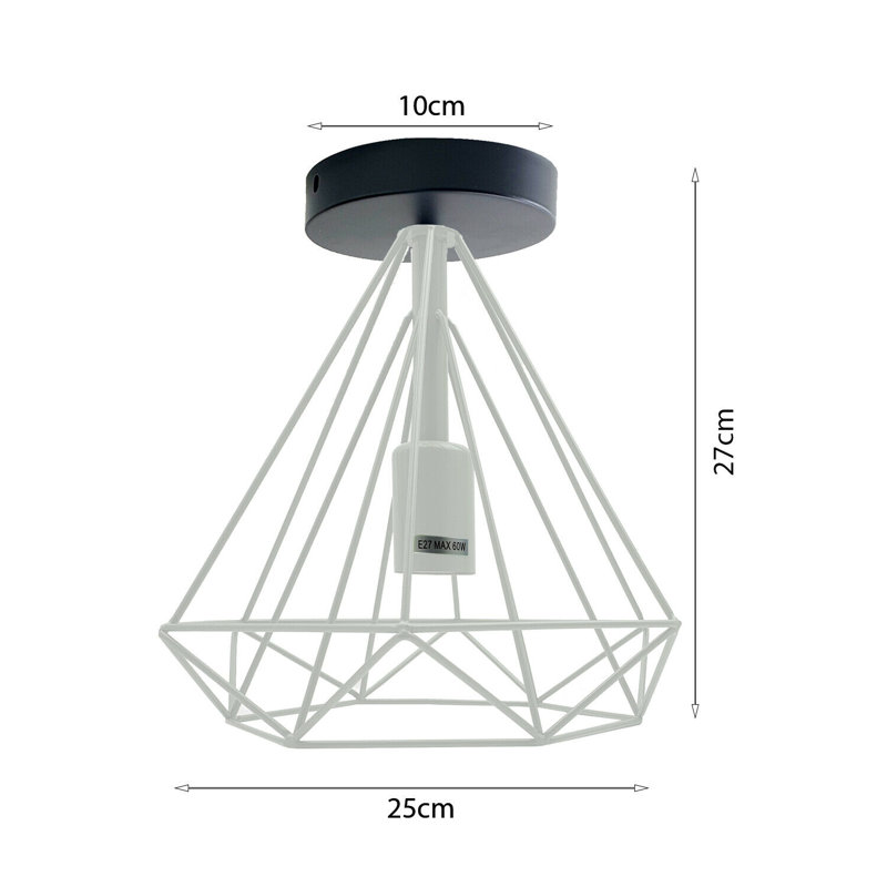 Myrick Semi Flush Mount, Gold