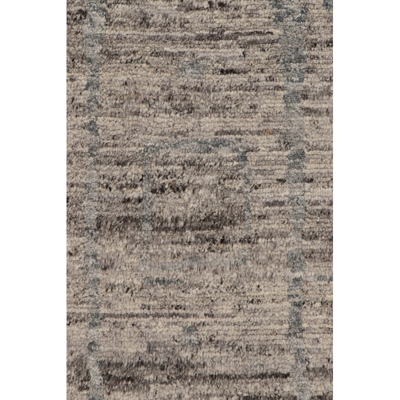 Moroccan Hand Knotted Wool Area Rug, Rectangle 4' x 5'
