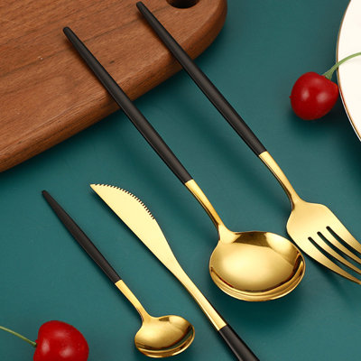 Mercer41 Eevan Stainless Steel Flatware Set - Service for 4
