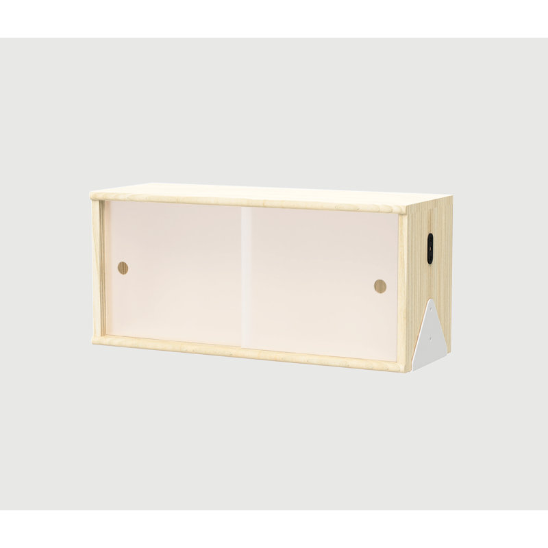 Branch Solid Wood Accent Cabinet, White/Blonde