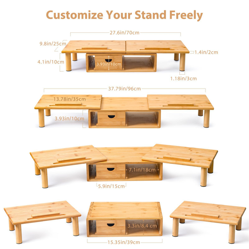 Bamboo Monitor Stand