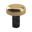 Lampe de table à DEL sans fil rechargeable FLUED COLUMN, contrôle tactile à 3 niveaux de luminosité, marbre noir / laiton brossé-711854265-711854264-711854267