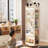 Beige Modern Manufactured wood rotating bookshelf