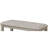 Transitional Upholstered Stool In Beige Gray, With Cushion Seat And Footrest, Wood For Dining Style Bench Grey Upholstery Strong Area