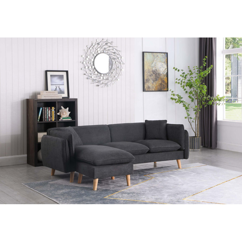 Canapé modulaire en tissu 86,5 po