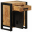 Amenata 40cm W Iron Bedside Table