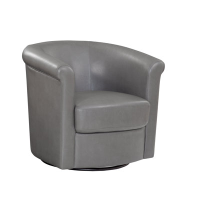 Pinehill Marvel Faux Leather 360 Swivel Barrel Chair