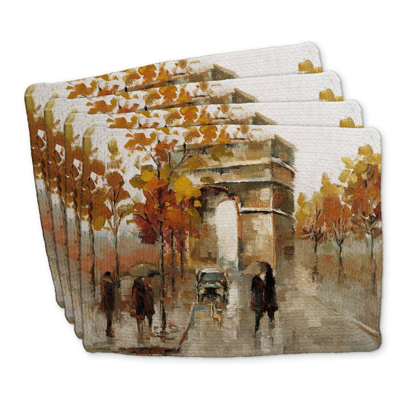 Napperon Arc de Triomphe - Ensemble de 4 | Décoration intérieure