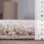 Tapis de couloir à poils longs 8 po beige