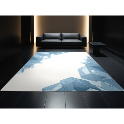 Tapis géométrique beige lavable à la machine Pahola