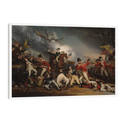 The Death Of General Mercer At The Battle Of Princeton, January 3, 1777 by John Trumbull - Floater Frame Painting on Canvas