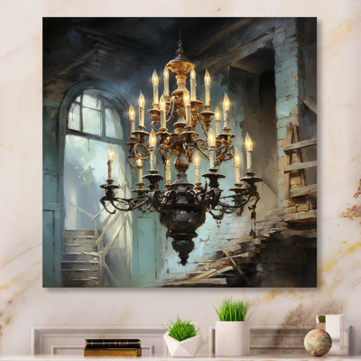 Lustre jaune luminescent Aura - lustre en métal, art mural