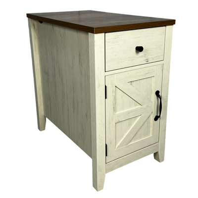 Farmhouse cabinets, barn doors and drawers, bedroom living room, by August Grove