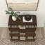 Commode 3 tiroirs l 37 po en bois massif avec poignées en métal-1103335529