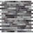 Kinzari Interlocking 12 in. x 12 in. Glossy Glass Mosaic Wall Tile-48095347