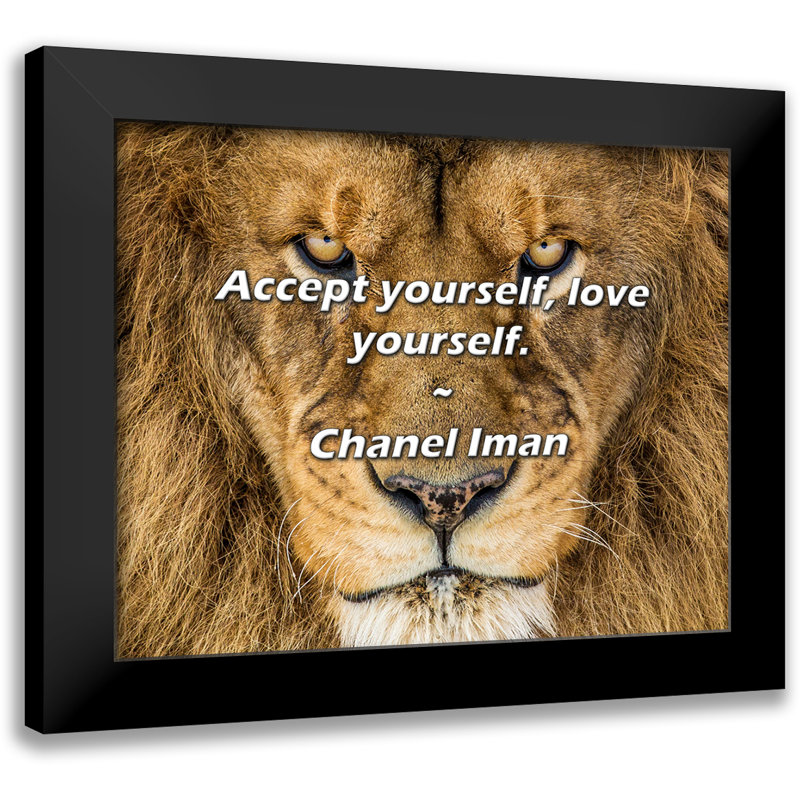 Citation de Chanel Iman: Acceptez-vous, aimez-vous.